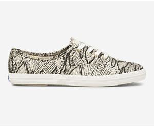 Baskets Keds Champion Animal Femme Blanche / Noir | 7265-HAKTC