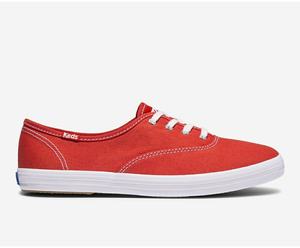 Baskets Keds Champion Organic Coton Femme Rouge | 1652-QJVWC