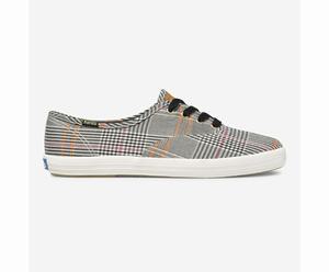 Baskets Keds Champion Plaid Femme Noir / Multicolore | 5139-SMJHX