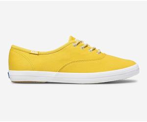 Baskets Keds Champion Solids Femme Jaune | 1652-MTBLS