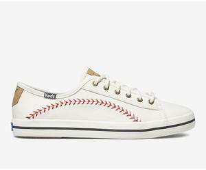 Baskets Keds Kickstart Pennant Femme Blanche | 5921-GJBOU