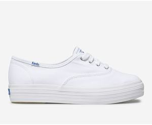 Baskets Keds Triple Kick Femme Blanche | 8415-KFDBP