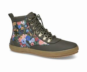 Bottes Keds Rifle Paper Co. Scout D'eau-resistant Garden Party Femme Vert | 9327-FKHRJ