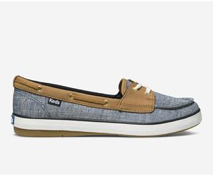 Slip On Keds Charter Airy Chambray Femme Bleu Marine | 9230-ICGDZ