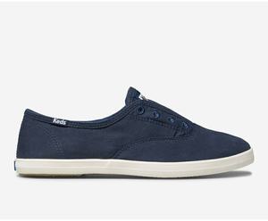 Slip On Keds Chillax Seasonal Washable Femme Bleu | 4207-SETNR