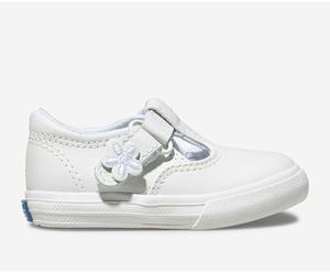 Slip On Keds Daphne T-strap Enfant Blanche | 9450-DEKRU