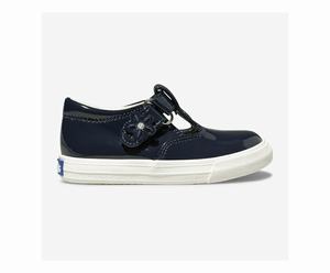 Slip On Keds Daphne Vernis Enfant Bleu Marine | 3607-RYHVM