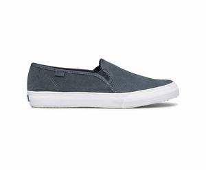 Slip On Keds Double Decker Daim Femme Grise | 6120-KETHV