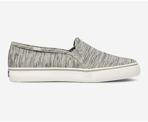 Slip On Keds Double Decker Heathered Stripe Knit Femme Grise | 1629-OQCBY